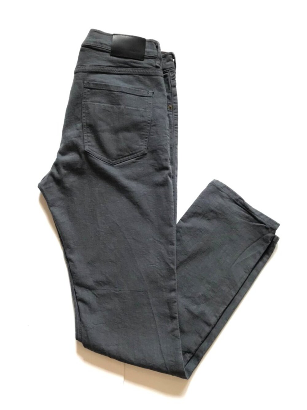 Raleigh Denim Workshop Martin Stretch Jeans Mens 36 Gray Blue 5 Pocket Tapered